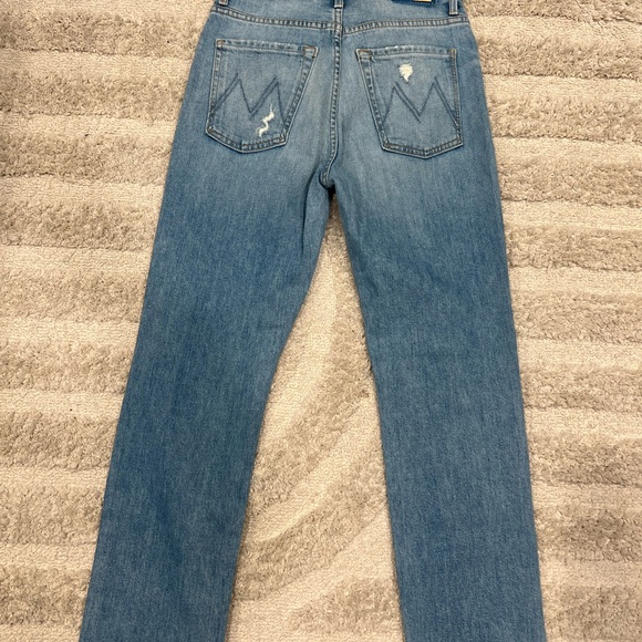 MOTHER High Waisted Hiker Hover Undone Denim On My Knees Jeans🔥 - Picture 16 of 16